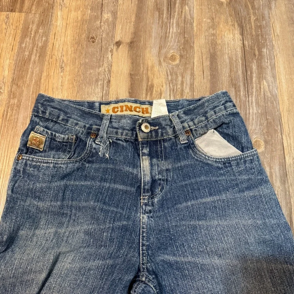 Cinch Original Fit Jeans‎ Boys 28x28 Blue Medium Wash Denim Cotton Straight Leg